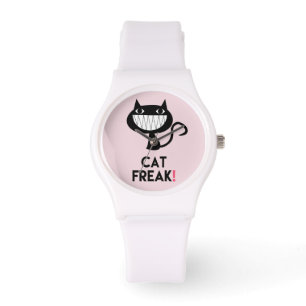 Reloj De Pulsera ¡Gato Freak! Diversos niños rosados