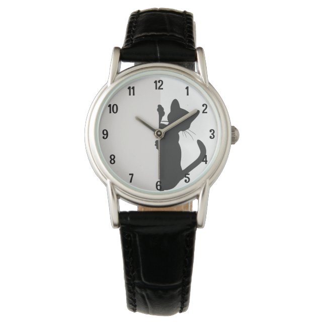 Reloj De Pulsera Gato gatito gatito juguetón - ligero (Anverso)