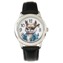 Reloj De Pulsera Gato Guay para niños
