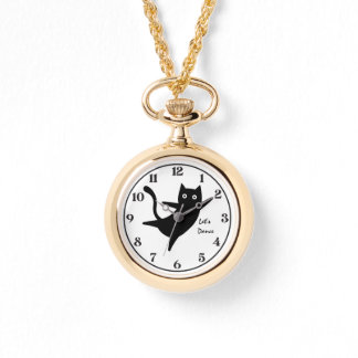 Reloj De Pulsera Gato Lindo, Gato Feliz,Bailemos, Moderno, Sencillo