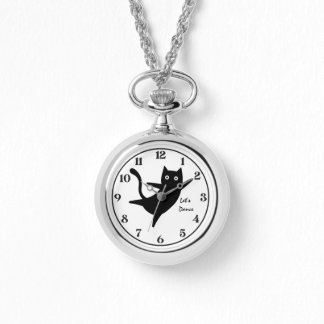 Reloj De Pulsera Gato Lindo, Gato Feliz,Bailemos, Moderno, Sencillo