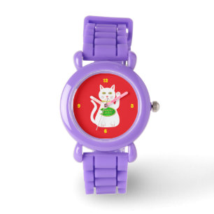 Reloj De Pulsera Gato Lucky Oriental