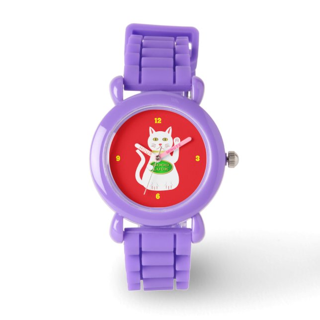 Reloj De Pulsera Gato Lucky Oriental (Anverso)