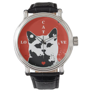 Reloj De Pulsera gato negro