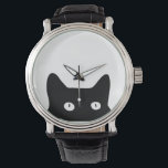 Reloj De Pulsera Gato negro<br><div class="desc">Meow</div>