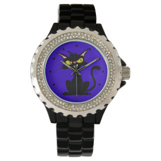 Reloj De Pulsera Gato negro
