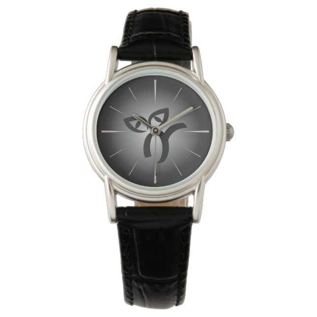 Reloj De Pulsera Gato negro de Halloween (Anverso)