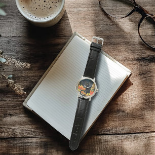 Reloj De Pulsera Gato negro de Halloween