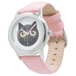 Reloj De Pulsera Gato negro inspirado en 3D