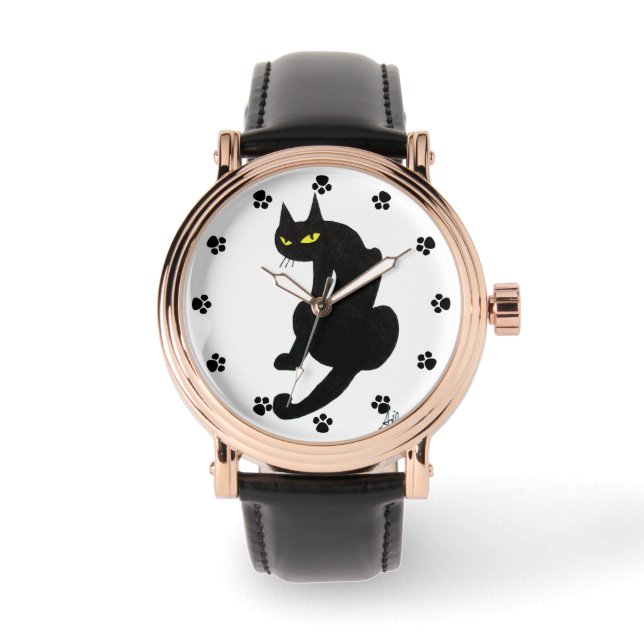 RELOJ DE PULSERA GATO NEGRO NINJA WATCH (Anverso)