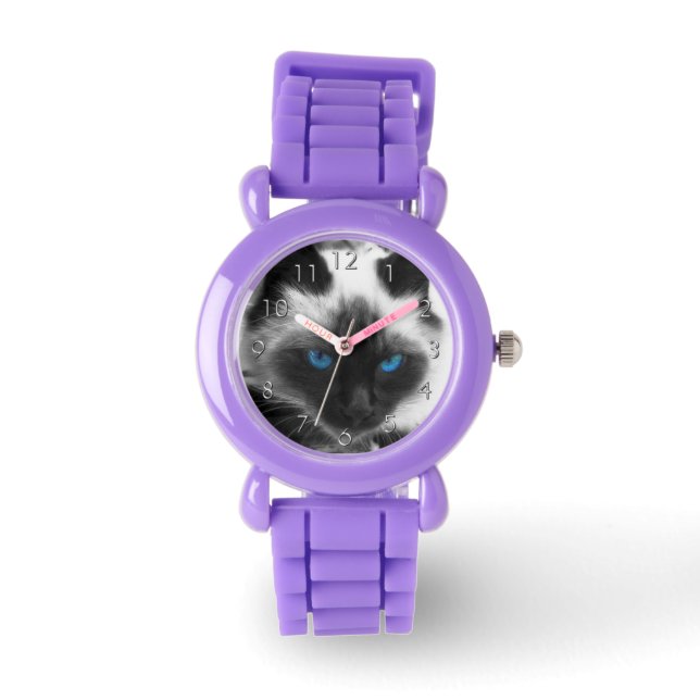 Reloj De Pulsera Gato siamés (Anverso)
