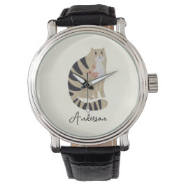 Reloj De Pulsera Gato sonriente Minimalista de personalizable