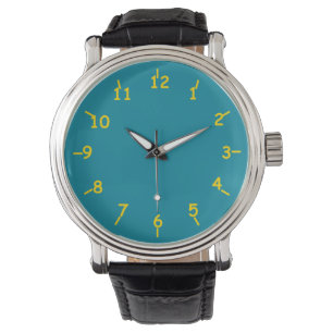 Reloj De Pulsera Gato verde azulado