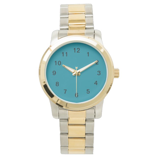 Reloj De Pulsera Gato verde azulado III (Anverso)