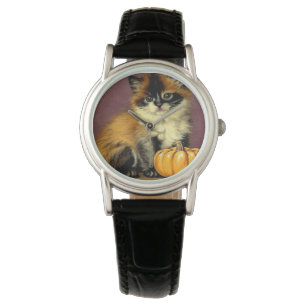 Reloj De Pulsera Gato Vintage Ragdoll Halloween