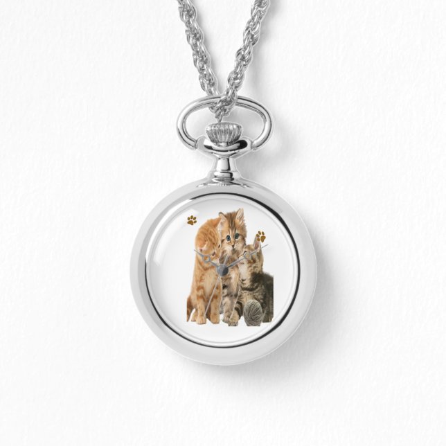 Reloj De Pulsera Gatos (Anverso)