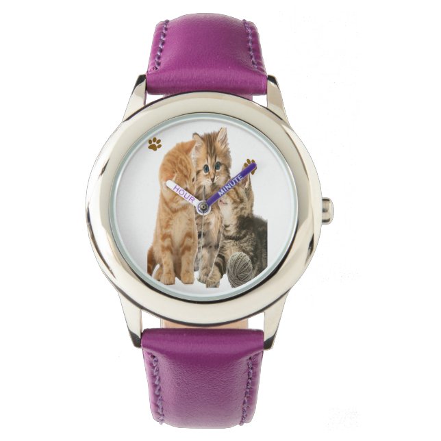 Reloj De Pulsera Gatos (Anverso)