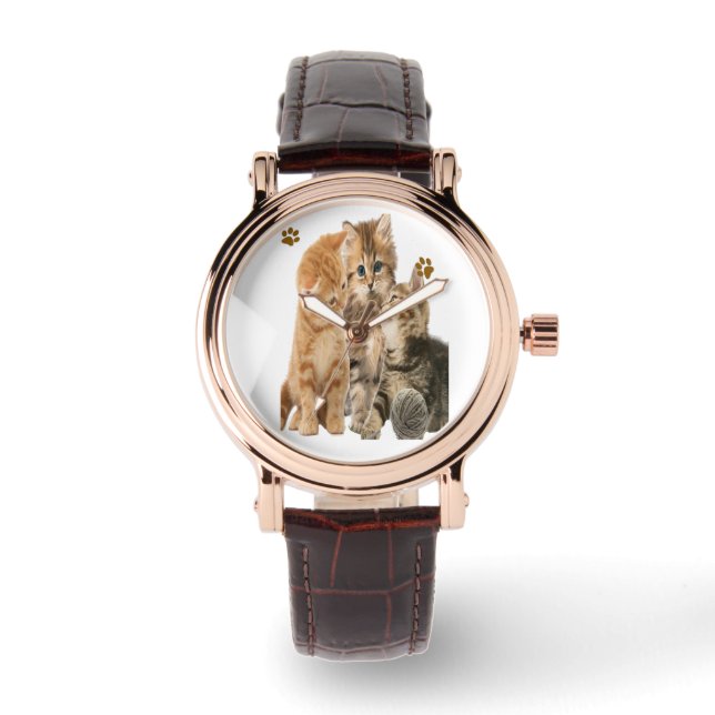 Reloj De Pulsera Gatos (Anverso)