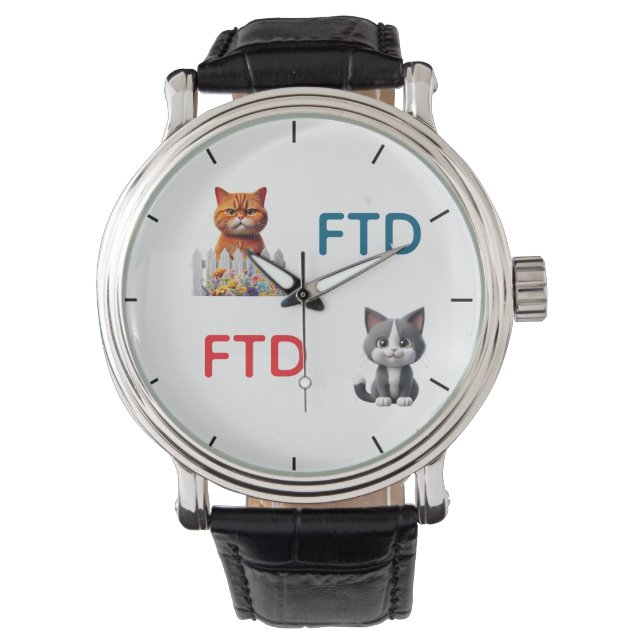 Reloj De Pulsera Gatos contra Trump (Anverso)
