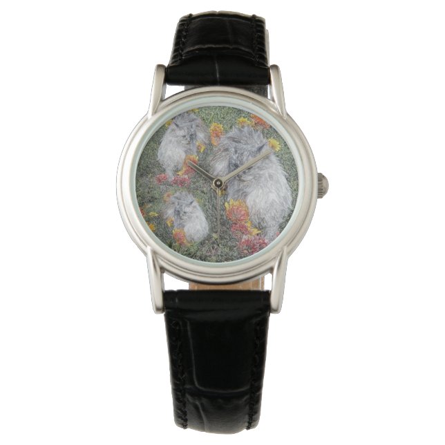 Reloj De Pulsera Gatos De Arte Plástico, (Anverso)
