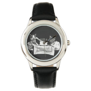 Reloj De Pulsera Gatos de cosecha en una fiesta de cumpleaños