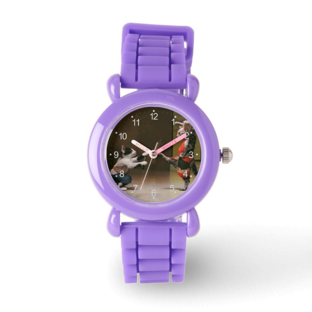 Reloj De Pulsera Gatos de karate (Anverso)