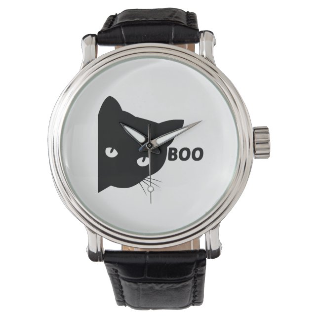 Reloj De Pulsera Gatos de regalo de Halloween (Anverso)