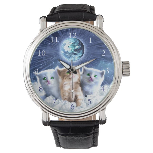 Reloj De Pulsera Gatos en la nube (Anverso)