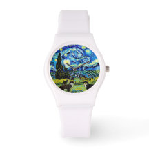 gatos nocturnos estrellados inspirados en van Gogh