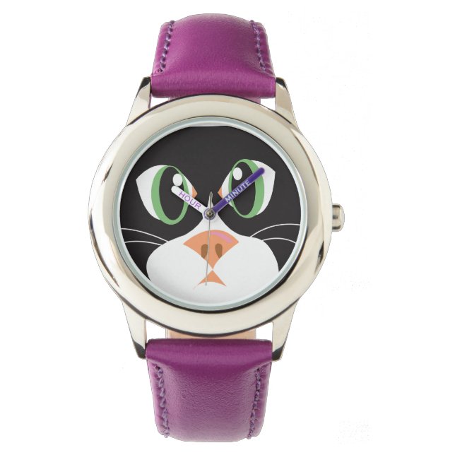 Reloj De Pulsera Gatos y perros_Furry Reiging Faces_Cleo (Anverso)