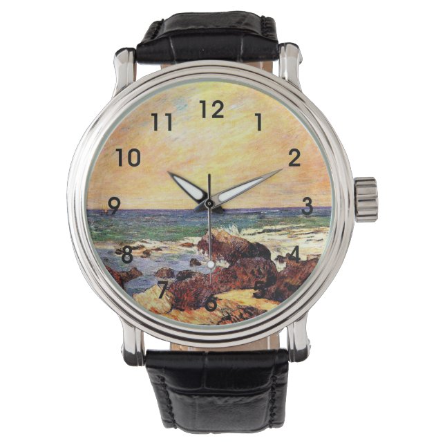 Reloj De Pulsera Gauguin - Rocas y Mar, (Anverso)