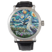 Gaviota Al Estilo Van Gogh Playa Personalizada