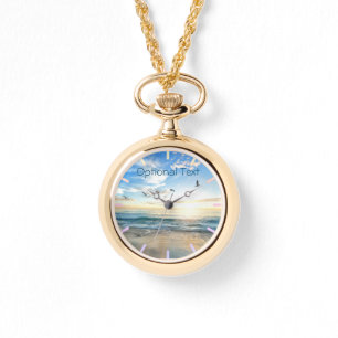 Reloj De Pulsera Gaviotas de playa matutinas