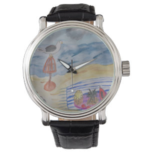 Reloj De Pulsera Gaviotas En La Playa