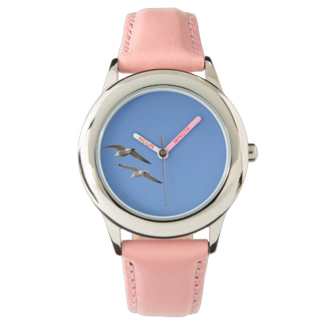 Reloj De Pulsera Gaviotas volando alto - (Anverso)