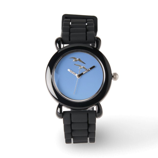 Reloj De Pulsera Gaviotas volando alto - (Anverso)