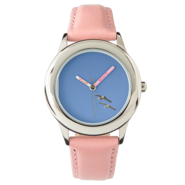 Reloj De Pulsera Gaviotas volando alto - (Anverso)