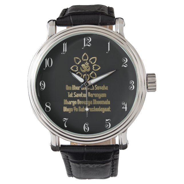 Reloj De Pulsera Gayatri mantra (Anverso)