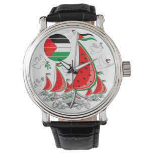 Reloj De Pulsera Gaza: Barcos de la Flotilla de Sumuda por la Liber