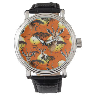 Reloj De Pulsera Gazelle Animal salvaje Antelope africano