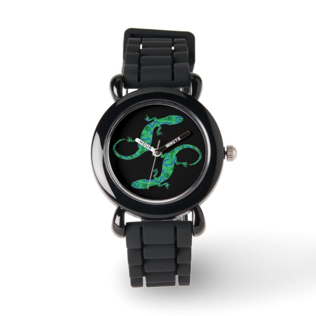 Reloj De Pulsera Gecko verde (Anverso)