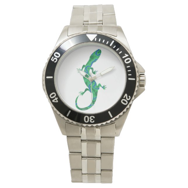 Reloj De Pulsera Gecko verde (Anverso)