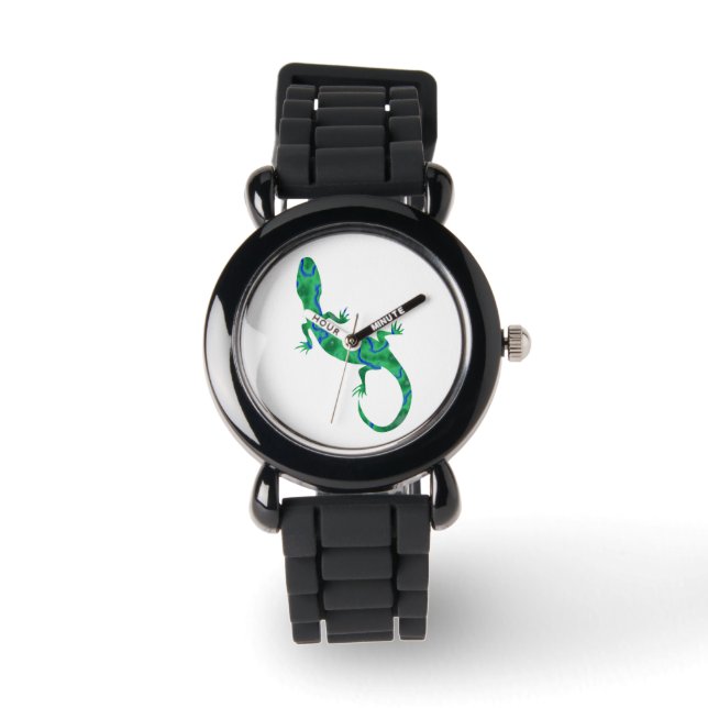 Reloj De Pulsera Gecko verde (Anverso)