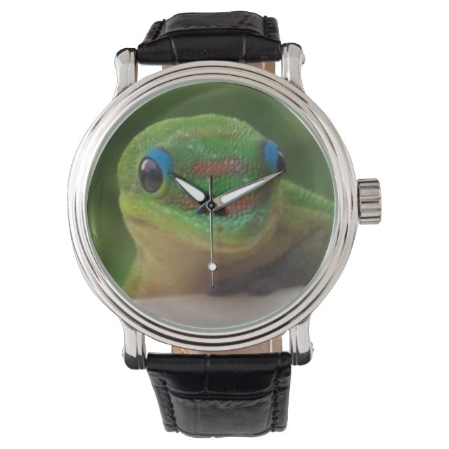 Reloj De Pulsera Gecko verde (Anverso)