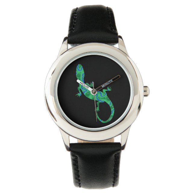 Reloj De Pulsera Gecko verde (Anverso)