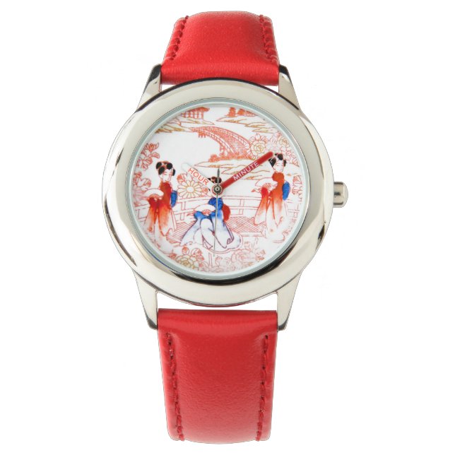 Reloj De Pulsera Geishas en el jardín (Anverso)