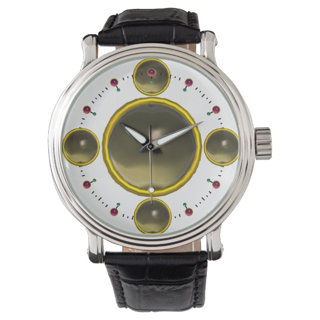 Reloj De Pulsera GEM DIGITAL Aga gris dorada de PIEDRA (Anverso)