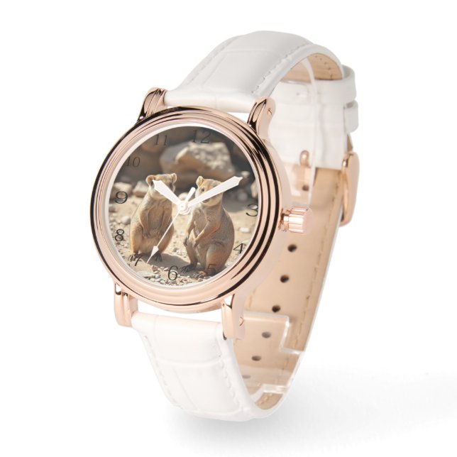 Reloj De Pulsera Gemelos australianos de Quokka, (Ángulo)