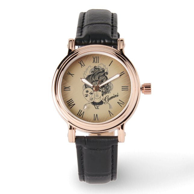 Reloj De Pulsera Gemini Masked Lady Zodiac (Anverso)
