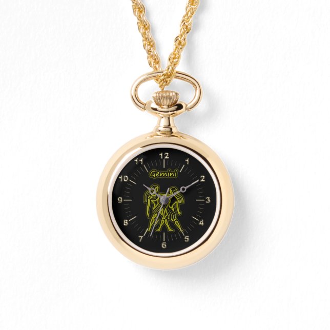 Reloj De Pulsera Géminis brillantes (Anverso)